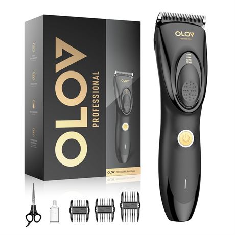Hair Clippers for Men, Cordless Hair Clipper Kit, Adjustable 4 Length Setting,
