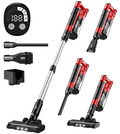 350W Cordless Vacuum Cleaner for Milwaukee Battery, 35kPa Brushless Lightweight