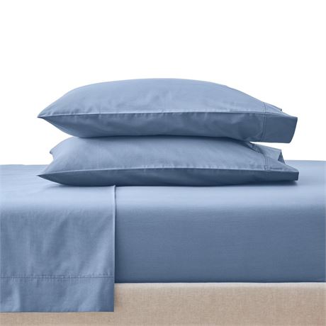 Better Homes & Gardens Cool & Crisp 4-Piece 300 Thread Count Blue Water Cotton