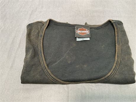 Harley Davidson Tank Top Brown Tie-Dye LADIES XL