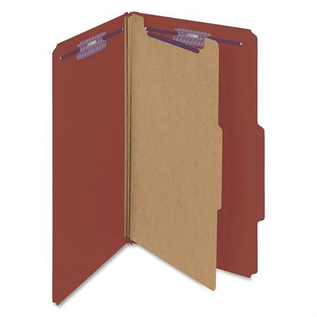 Smead Pressboard Classification File Folder with SafeSHIELD Fasteners, 1