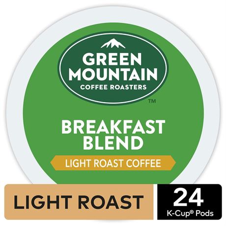 24 x 2 Green Mountain Coffee Roasters Breakfast Blend Coffee