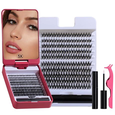 BS-MALL Lash Clusters Kit – Individual Fake Eyelashes Clusters Kit Ultra-Thin