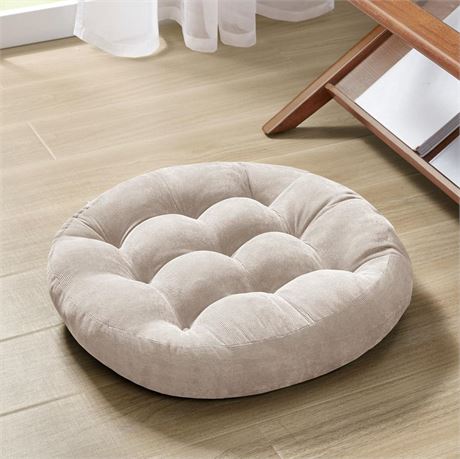 Degrees of Comfort Meditation Floor Pillow, Round Large Pillows Seating for