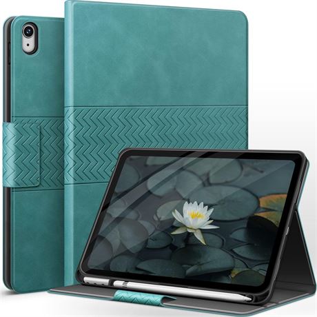 auaua Case for iPad 10th Generation 2022, 10.9 inch Case with Pencil Holder,