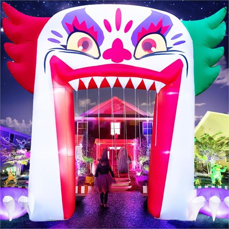 13.6FT Long & 10FT Tall Halloween Inflatables Outdoor Decoration Halloween