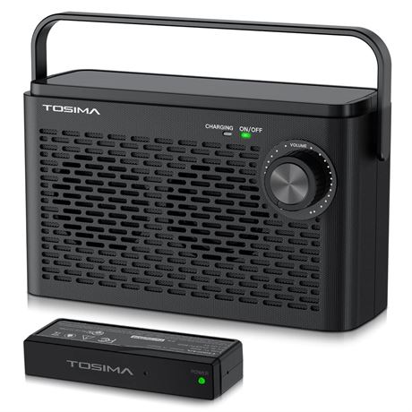 Tosima TV-8000 Wireless TV Speakers- Voice Highlighting TV Speakers for Hard of