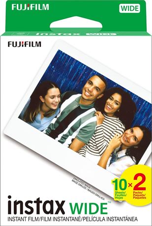 4 pack Fujifilm Instax Wide Instant Film Twin Pack - 20 Exposures