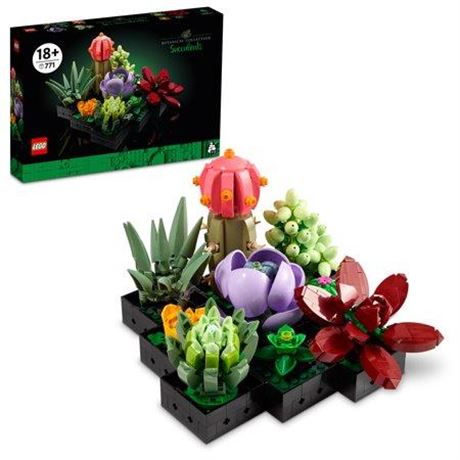 Lego Icons 10309 Succulents Botanical House Plants Adult Toy Building Set
