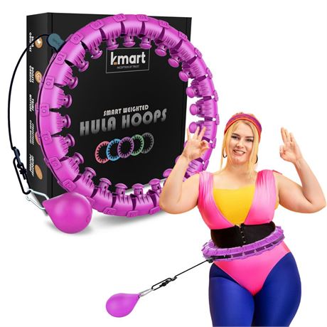 OFFSITE LOCATION K-MART Smart Hula Ring Hoops, Weighted Hula Circle 24 Detachabl
