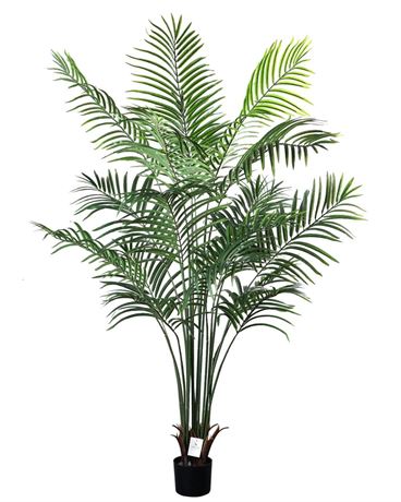 Artificial Palm Tree Indoor, 6ft Large Faux Dypsis Lutescens Plant with 18