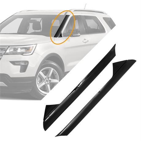 Windshield Trim Molding A-Pillar, Compatible With Ford Explorer 2011-2019,