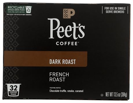 Peet'S Coffee & Tea Coffee K Cup French Roast, 13.5 Ounce