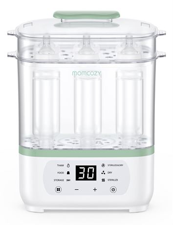 Momcozy Bottle Sterilizer and Dryer, 8-in-1 Electric Steam Bottle Sterilizer