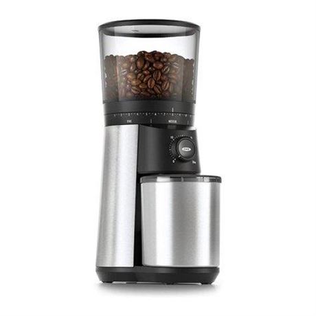 16 Oz. Stainless Steel Conical Coffee Grinder with Adjustable Settings