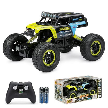 New Bright (1:15) Ford Bronco Battery Remote Control 4x4 Green Rock Crawler,