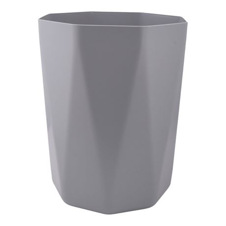 Mainstays Bathroom Trash Can, 5 Gallon Geometric Plastic Garbage Bucket Bin