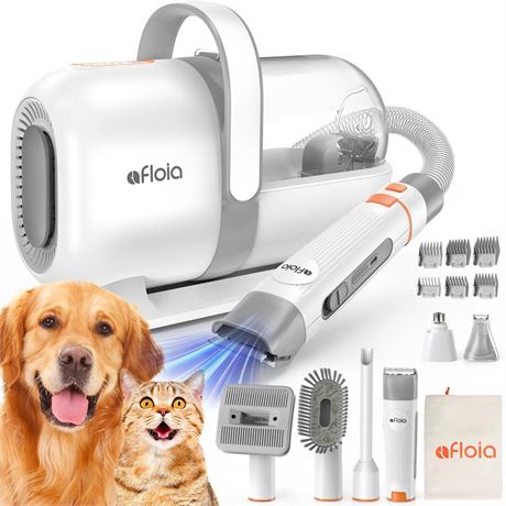 Afloia Dog Grooming Kit, Pet Grooming Vacuum & Dog Clippers Nail Trimmer