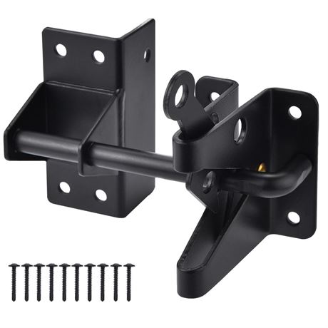 Heavy Duty Automatic Gate Latch for Wooden Fences,Self Locking Metal Gates for