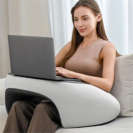 Reading Pillow, Lap Desk Pillow for Adult, Memory Foam Gaming Pillow for Arm