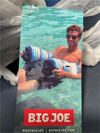 Big Joe Pool Float. Safety Zippers (Blue)