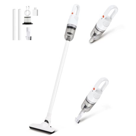 Cordless Vacuum Cleaner, 2-in-1 Lightweight Stick Vacuum w/100W Powerful Motor