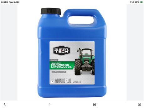 Super Tech Heavy-Duty Tractor Hydraulic & Transmission Fluid, 2 Gallons