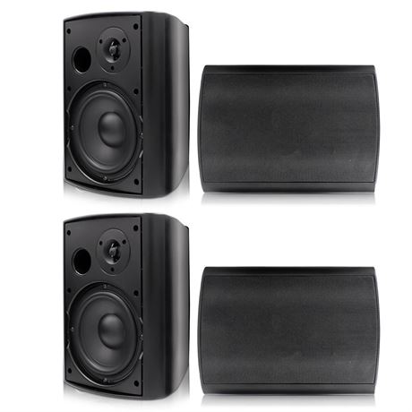 Herdio 6.5 inch 800W Outdoor Bluetooth Speakers Waterproof Wall Mounted Sound