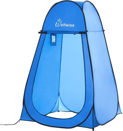 WolfWise Portable Pop Up Privacy Shower Tent Spacious Changing Room for Camping