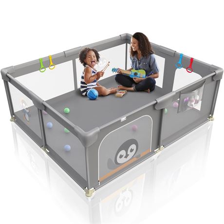 Baby Playpen for Babies and Toddlers, 71 x 59 inch Extra Large Baby Fence with