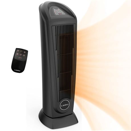 Lasko Portable Oscillating Indoor Electric Ceramic Tower Space Heater with