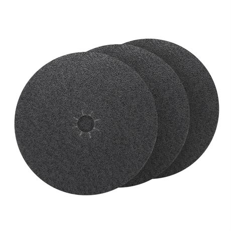Floor Sanding Disc Cloth-Backed Silicon Carbide，17" x 2" Holes for Concrete,
