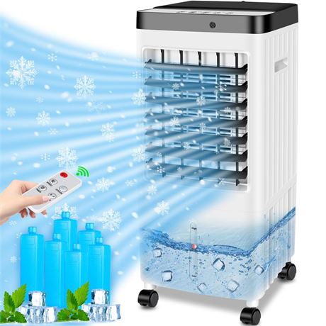 6 Ice Packs Portable Air Conditioners, 20H Cooling Time Room Air