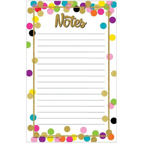 TCR8893 - Confetti Notepad by Teacher Created Resources