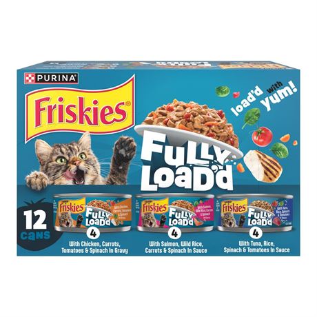 Friskies Fully Load’d Chicken, Salmon, & Tuna Flavor Chunks Wet Cat Food