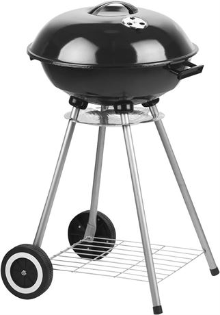 TaoTronics Charcoal Grill, 22 inch Barbecue Grill, BBQ Kettle Charcoal Grill