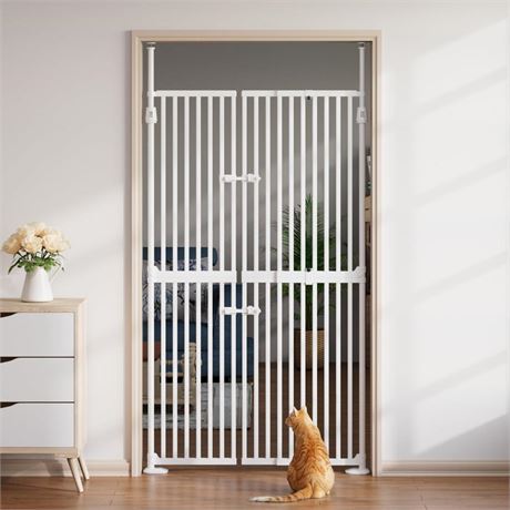 Cat Gate, 71" Extra Tall Pet Gate for Cats, Tall Pet Gate for Doorways