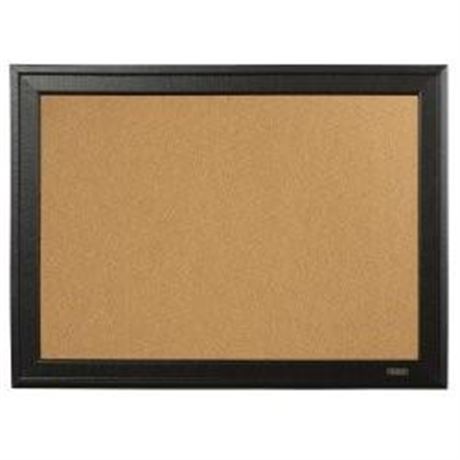 Quartet Cork Bulletin Board  11  X 17   Black Frame