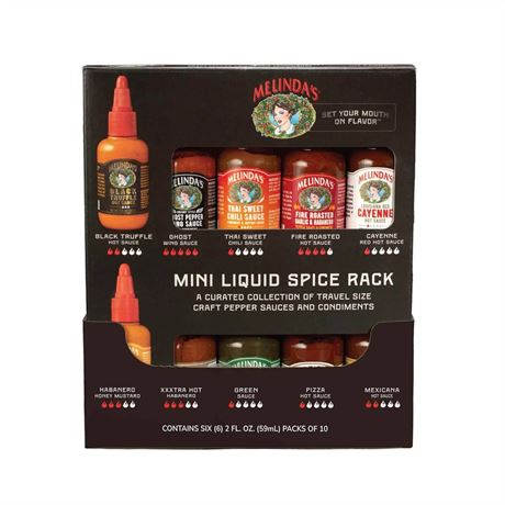 Melinda's Foods, LLC Melinda’s Mini Liquid Spice Rack (10 pack)