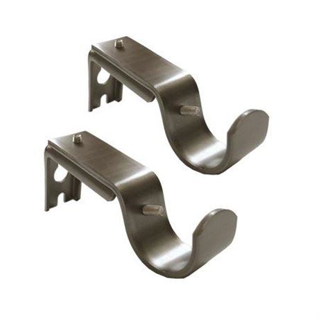 Better Homes & Gardens Adjustable Curtain Rod Brackets for 3/4  to 1  Diameter