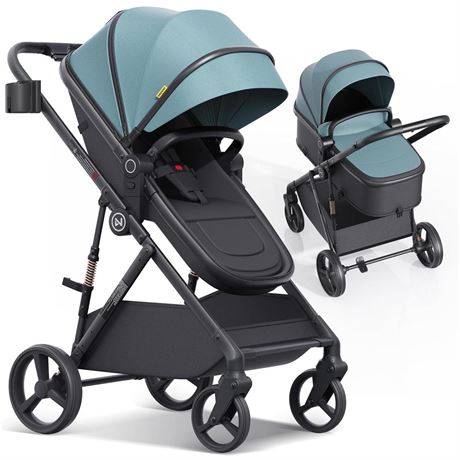 newyoo Infant Stroller with Bassinet, Convertible Baby/Toddler Strollers w