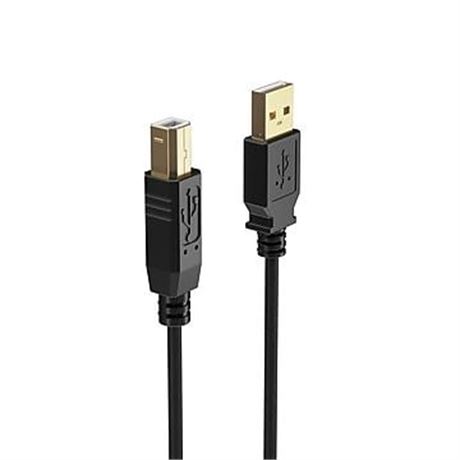 NXT Technologies™ 7' USB a Male/B Male, Black (NX29929)