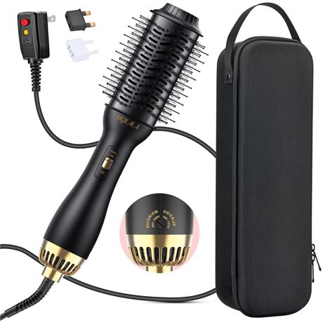 OFFSITE Dual Voltage Hair Dryer Brush for International Travel,
