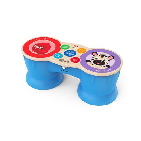 Baby Einstein & Hape Upbeat Tunes Magic Touch Wooden Drums​ Infant and Toddler