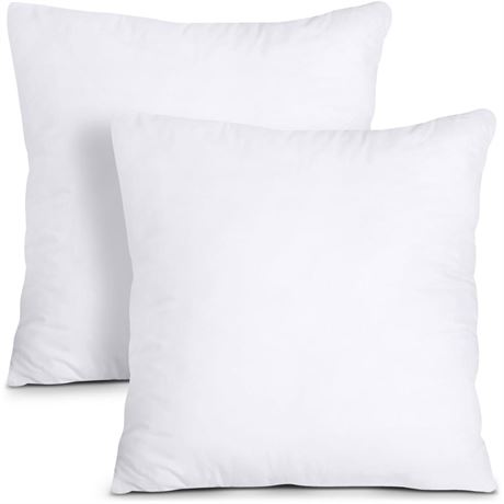 4 pack Utopia Bedding Throw Pillows Insert (Pack of 4, White) - 24 x 24 Inches