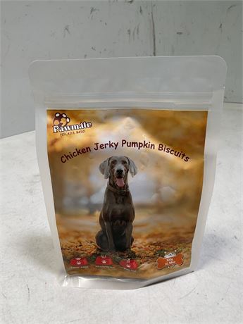 Pawmate Chicken Jerky Wrapped Pumpkin Biscuits Dog Treats, Promote Digestion