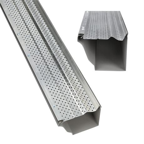 A-M Gutter Guard - 5" (11.5 Feet, Mill Finish) Heavy-Duty Aluminum Gutter Guard