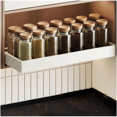 Fokyfok Pull out Cabinet Organizer,Width (18"-25") and Depth (10"-13")
