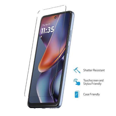 DuraGlass Tempered Glass Screen Protector with Quick Installation Tray for