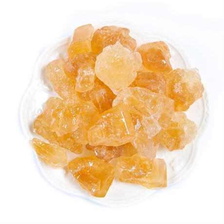 Yellow Rock Sugar,Sugar Cane Rock Candy Crystals,Old-Fashioned,Monocrystal,for